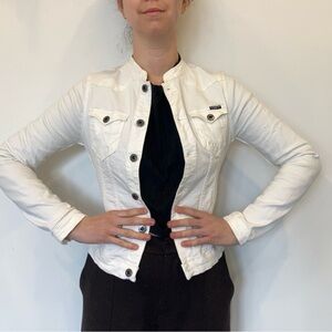 G-Star Women's white Jean Jacket in size XS